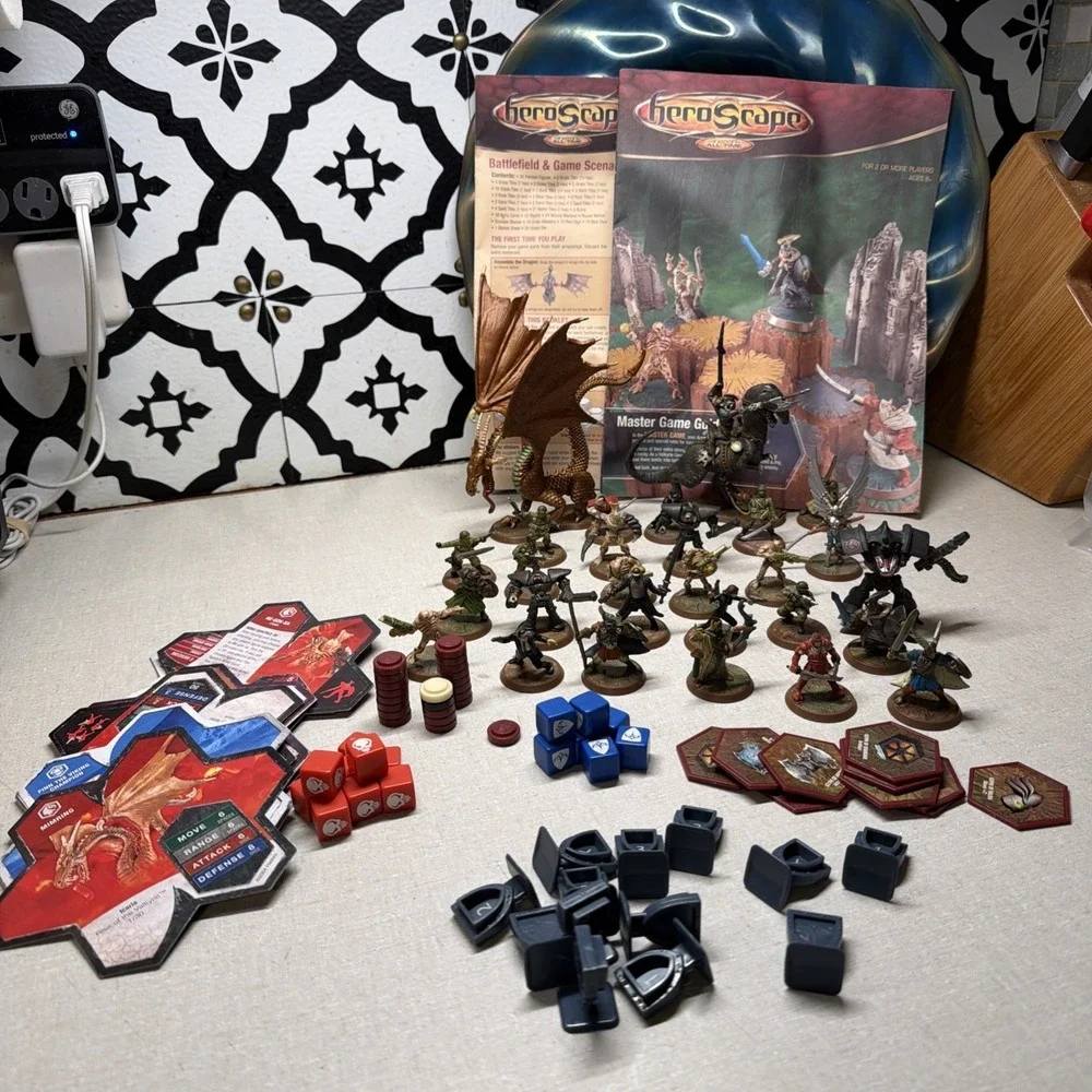 2004 Heroscape Valkyrie Replacement Tokens Cards Dice Glyphs Markers Game Pieces